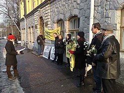 Акция в Хельсинки